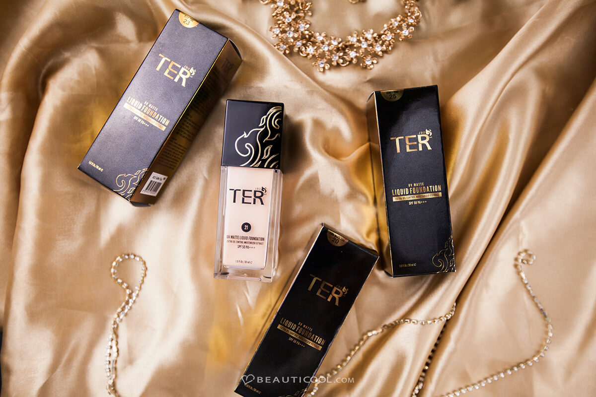 TER,UV Matte Liquid Foundation,SPF 50 PA+++,รองพื้น,เฑอ,รองพื้นเนื้อแมทผสมมอยเจอร์ไรเซอร์