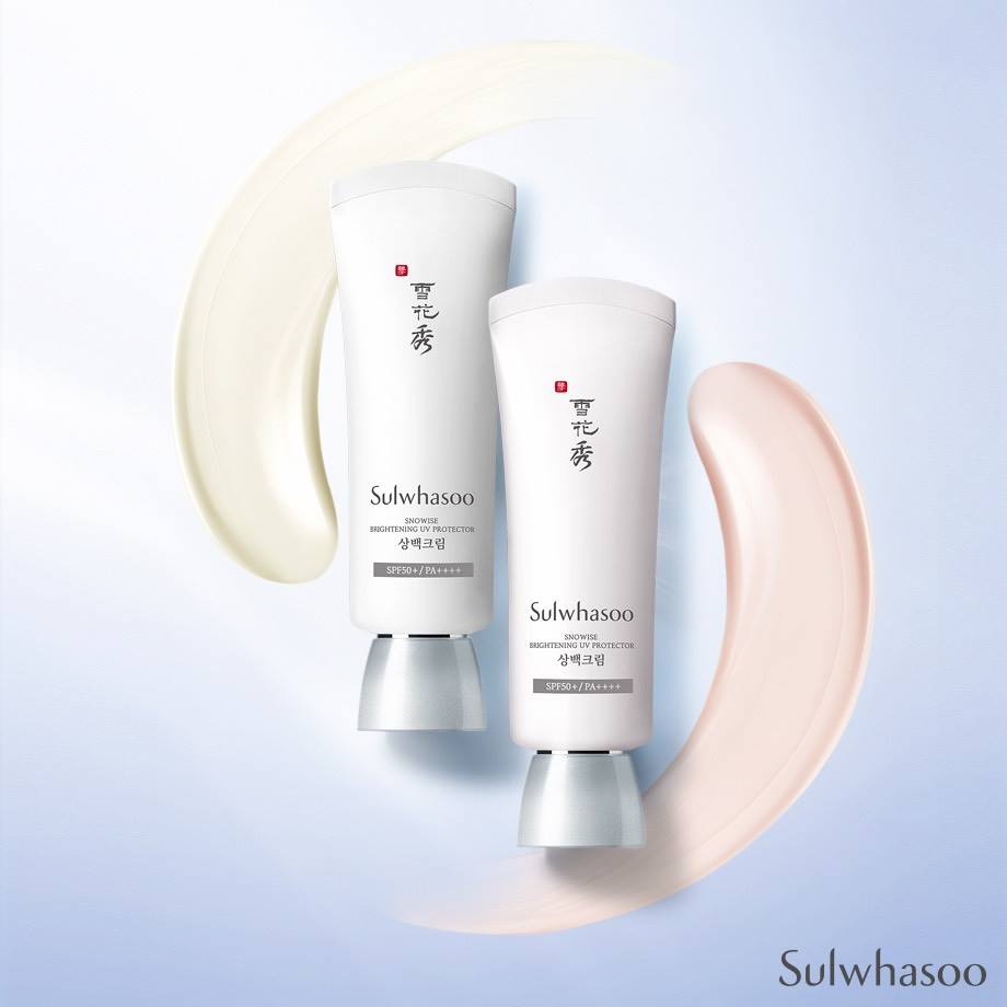 Sulwhasoo Snowise Brightening UV Protector SPF 50+ PA ++++ #01 Soft Glow 40 ml. กันแดด Brightening UV Protector ใช้เทคโนโลยี Block Brightening ในการปกป้องผิวจากรังสียูวี และฝุ่นละอองที่มีอนุภาคขนาดเล็ก PM 2.5