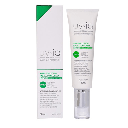 UV-iQ , UV-iQ Anti-Pollution Facial Sunscreen Lotion SPF50+ for Normal/Dry Skin 50m,Anti-Pollution , Anti-Pollution Facial Sunscreen , ครีมกันแดด,uv-iq spf 50+ ,uv-iq sunscreen review ,uv iq sunscreen รีวิว