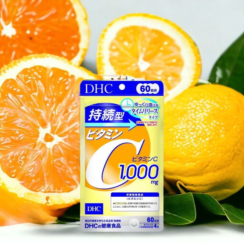 DHC Vitamin C 1000mg 60วัน ,  วิตามินซี dhc ,dhc vitamin c ดีไหม,dhc vitamin c ช่วยอะไร,dhc vitamin c กินยังไง, รีวิว DHC vitamin C 60 วัน,วิตามิน dhc กินวันละกี่เม็ด , dhc, Vitamin C, DHC VITAMIN C, วิตามินซี, วิตามิน, อาหารเสริม, ดีเอชซี, 持続型 ビタミンC 60 日分, DHC サ,DHC vitamin C Sustainable ชนิดเม็ด 1000 mg