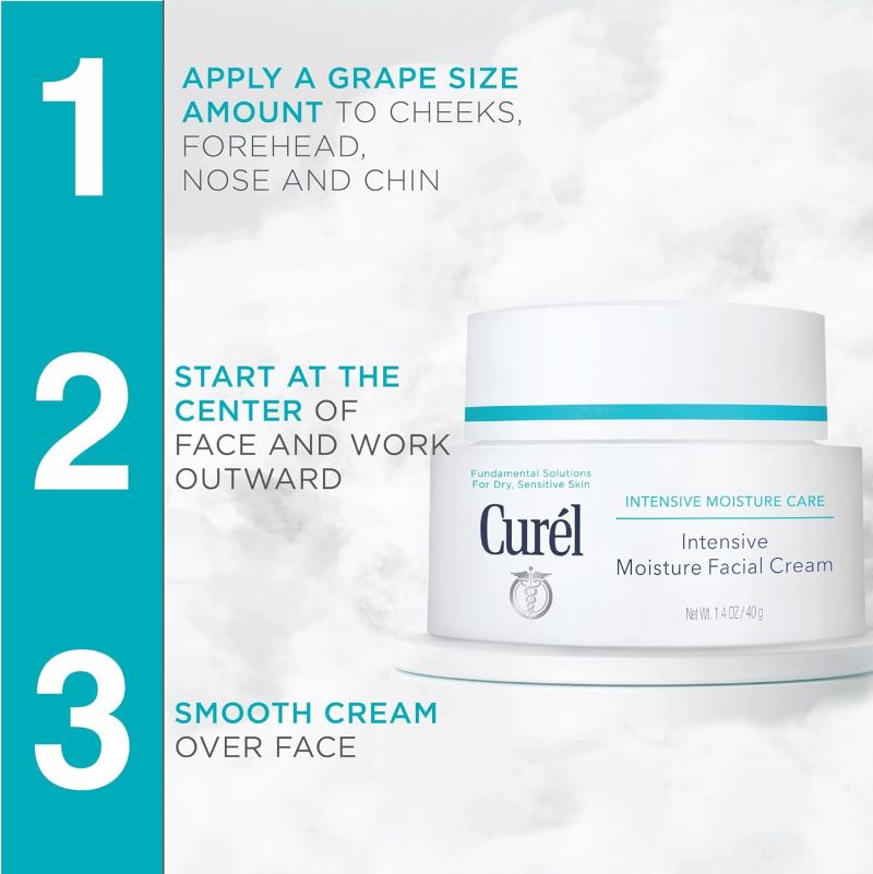 Curel INTENSIVE MOISTURE Face Cream Sensitive Skin 40 g, Curel , ครีมเซราไมด์,คิวเรล อินเทนซีฟมอยส์เจอร์แคร์ มอยส์เจอร์ เฟเชี่ยล ครีม 40กรัม , คิวเรล